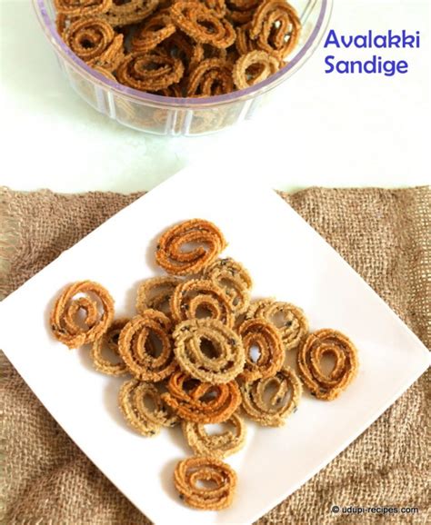 Avalakki Sandige Rice Flakes Fryum Udupi Recipes