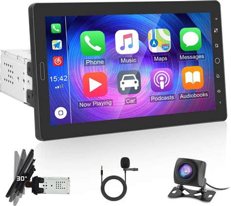 Hikity Autoradio Carplay 1 Din Android 9 Pouces Écran Tactile HD