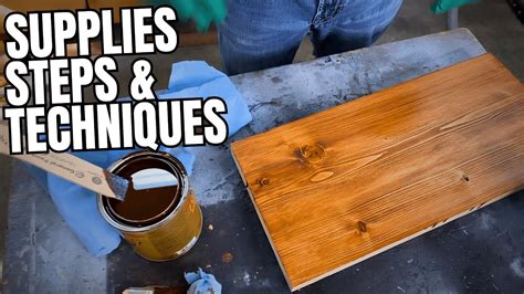 How To Apply Wood Stain For Beginners Youtube