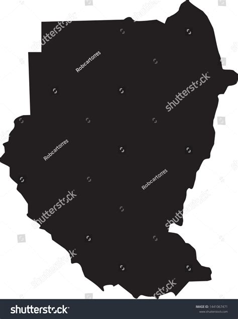 Political Map Sudan Country Stock Vector (Royalty Free) 1441067471 ...