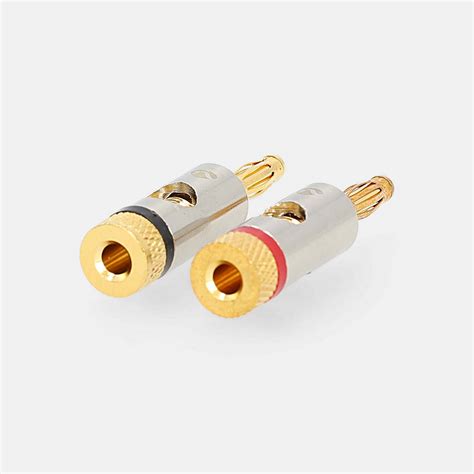 Banana Connector Straight Male Gold Plated Screw Cable Input