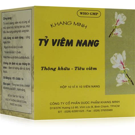 Khang Minh Tỷ Viêm Nang điều Trị Viêm Mũi Viêm Xoang Medsi