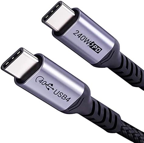 Amazon co jp USB 4ケーブル3 3 FTSUMPK 240 W USB Cケーブル40 Gbps高速データ伝送