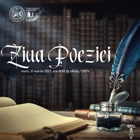 Ziua Poeziei Colegiul Național Tudor Vladimirescu Târgu Jiu