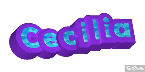Cecilia Nombre Diseños de logotipos GIF animados
