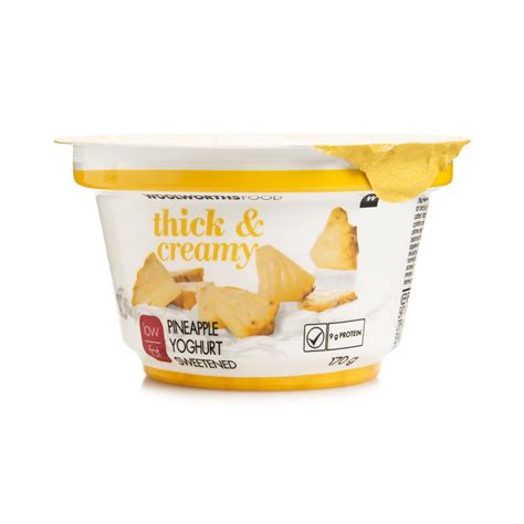 Thick And Creamy Low Fat Pineapple Yoghurt 170g Za