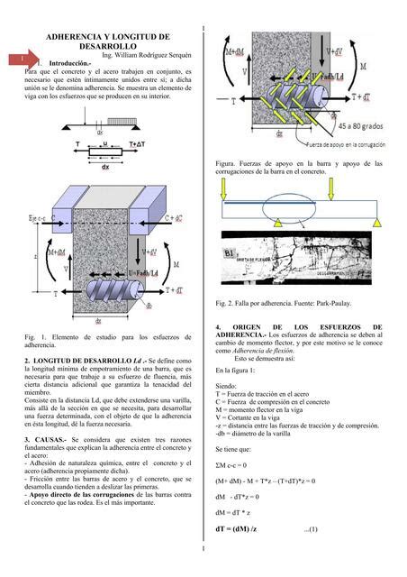 Adherencia Y Longitud De Desarrollo Anon Udocz