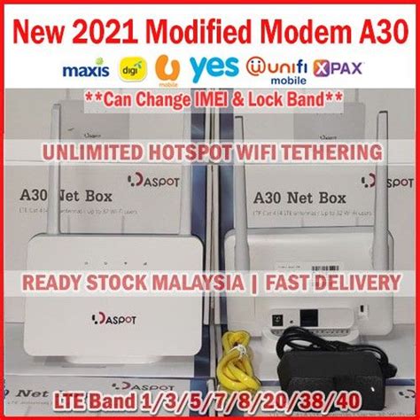 Modified Modem OEM 4G LTE CPE A30 Hotspot Unlimited WiFi Tethering Lazada