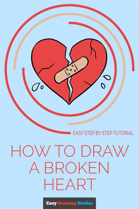 How To Draw A Broken Heart Really Easy Drawing Tutorial