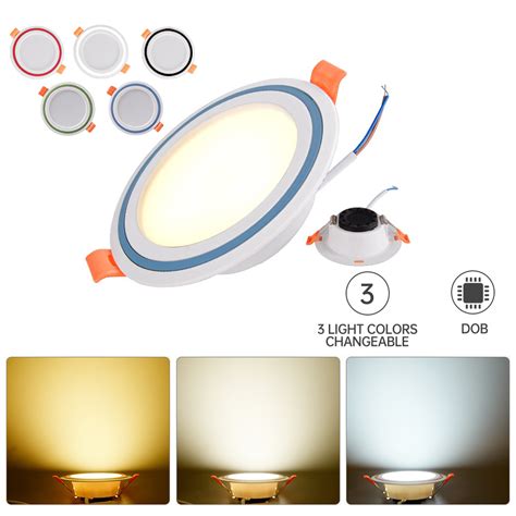tricolor led pin light led downlight ceiling light ultra thin  color