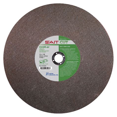 UNITED ABRASIVES SAIT 14 In Type 1 Silicon Carbide Abrasive Cut Off