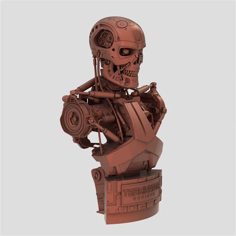 Terminator Genisys T Bust D Print Model By The Djon