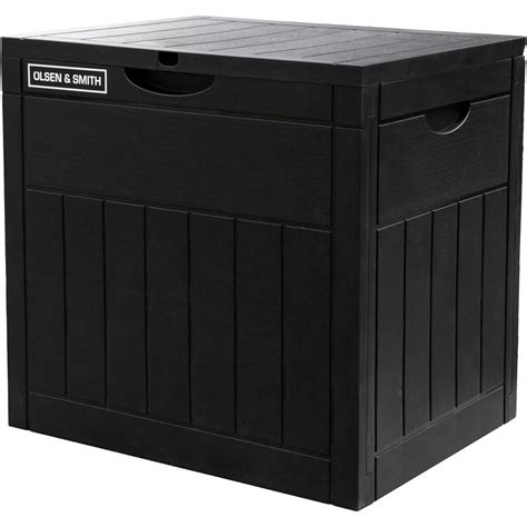 Olsen & Smith 126L Capacity Outdoor Garden Plastic Storage Box Small B ...