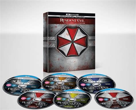 Resident Evil The Complete Collection 4k Ultra Hd Blu Ray Free