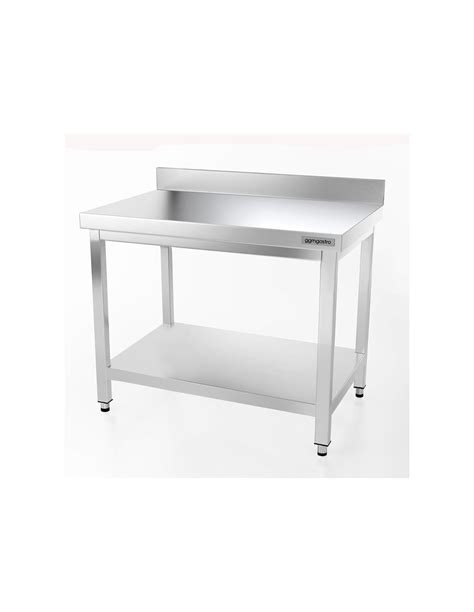 Tables De Travail En Inox Adoss Es Avec Tag Re Profondeur Mm