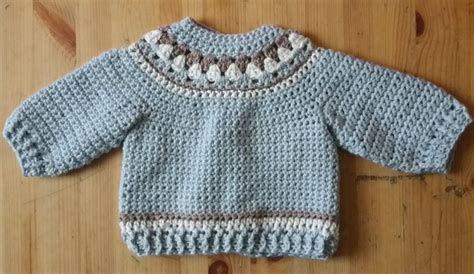 Crochet Pattern Yoke Cardigan Baby Toddler Jacket Sweater Etsy España