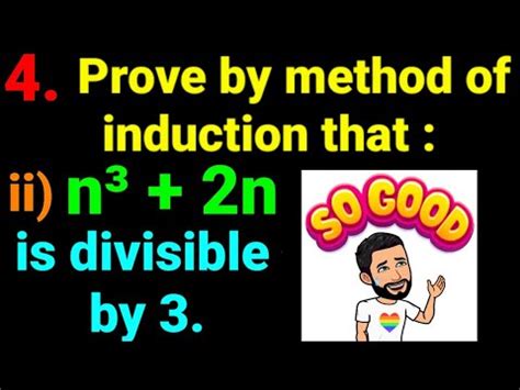 Ii N N Is Divisible By Prove By Method Of Mathematical