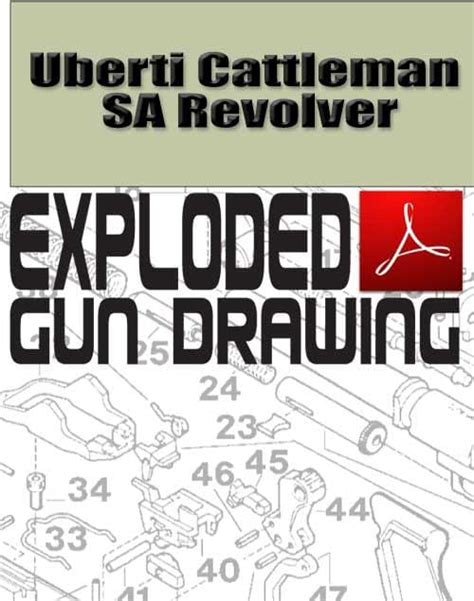 Uberti Cattleman SA Revolver Exploded Gun Drawing Download – GunDigest Store