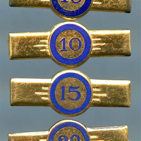 Gold Service Award Pins - Etsy