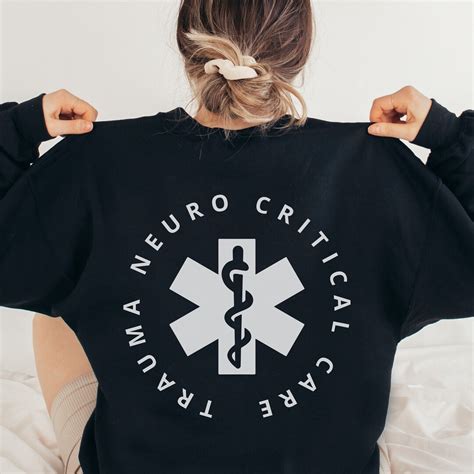 Trauma Neuro Critical Care Sweatshirt Neuro Trauma ICU Nurse Neuro