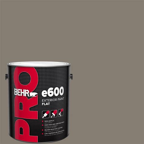 BEHR PRO 1 Gal MQ2 53 Smoky Trout Flat Exterior Paint PR61301 The