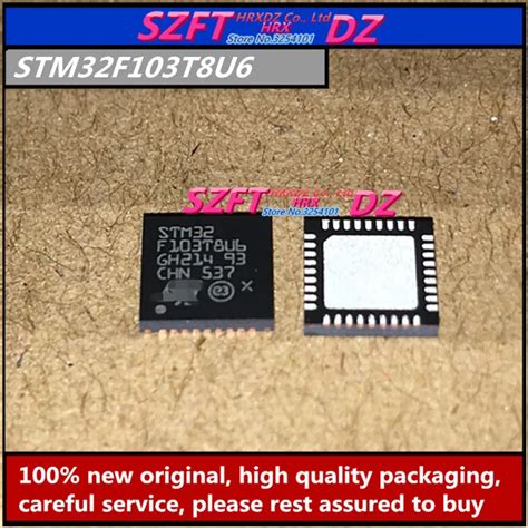 SZFTHRXDZ 100 Nuevo Original 10 Uds STM32F103T8U6 QFN32 Conectores