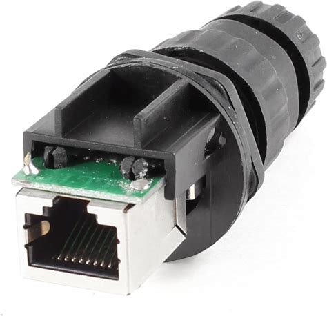 Rj Panel Mount Ip Waterproof Connector M Connect Adapter Amazon