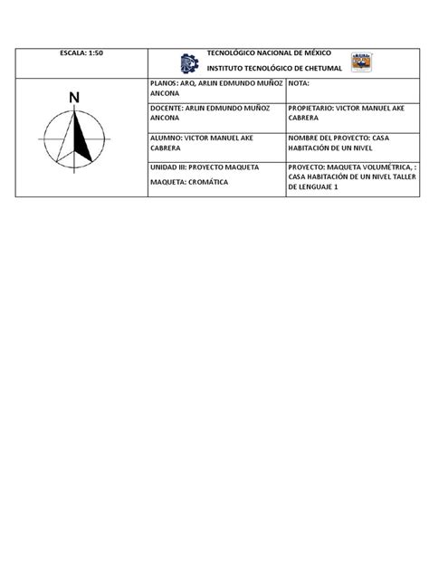 Cuadro De Datos Maqueta Pdf