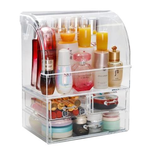 Large Cosmetic Makeup Organizer Dust Water Proof Cosmetics Storage