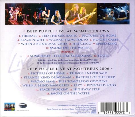 Deep Purple Live At Montreux Cd Eagle