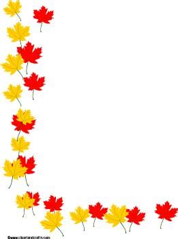 fall tree border clipart - Clipground