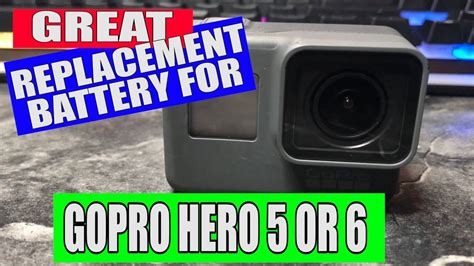 Great Replacement Battery For Your Gopro Hero 5 Or 6 Youtube