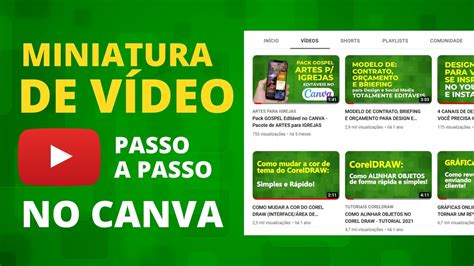 Como Fazer Capa De VÍdeo Para Youtube No Canva Youtube