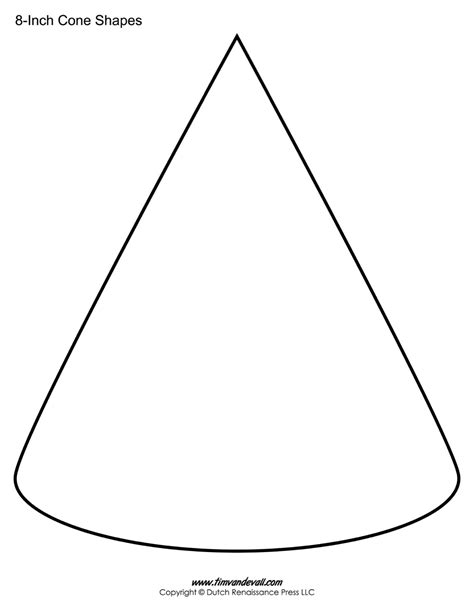 Cone Templates Cone Shape Printables Tims Printables