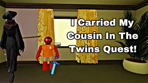 I Carried My Cousin In The Twins Quest Duo The Mimic Maze YouTube