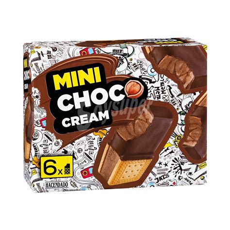 Hacendado Helado Sandwich Mini Choco Cream 510 Ml Caja 6 U