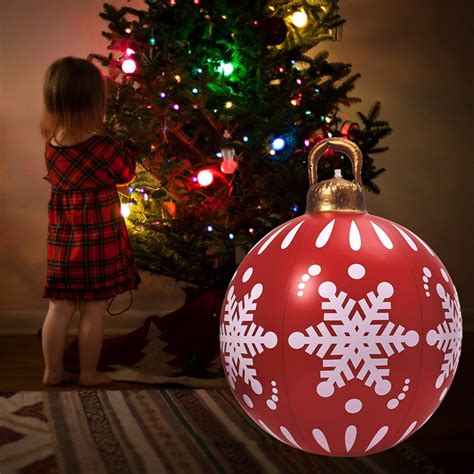 Outdoor Christmas Inflatable Decorated Ball PVC Giant Christmas