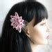 Kanzashi Fabric Flower Hair Clippink Kanzashishiny Pink By Julva