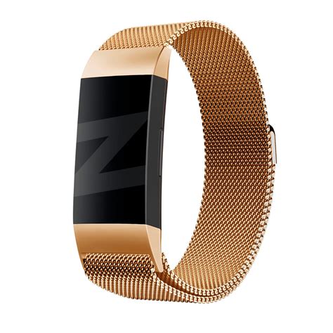 Fitbit Charge 4 Milanese Loop Armband Rosegold Smartwatcharmbaender De