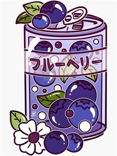 Cute Sticker Kawaii Sticker Blueberry Sakura Milk Vinyl Sticker Paper