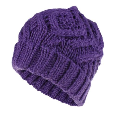 Femme Bonnet En Tricot Slouch Beanie Chaud Hiver Style A Taille Unique