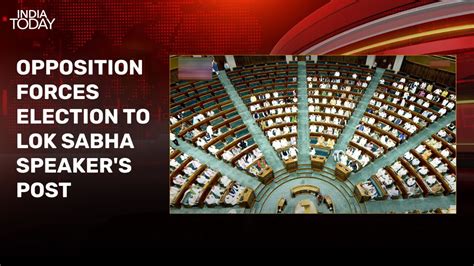 Lok Sabha To Vote For Speaker Election As K Suresh Files Nomination