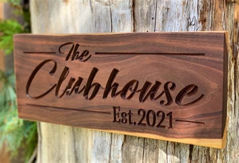 Custom Wood Sign Outdoor Customized Wood Signs Custom Carved Etsy