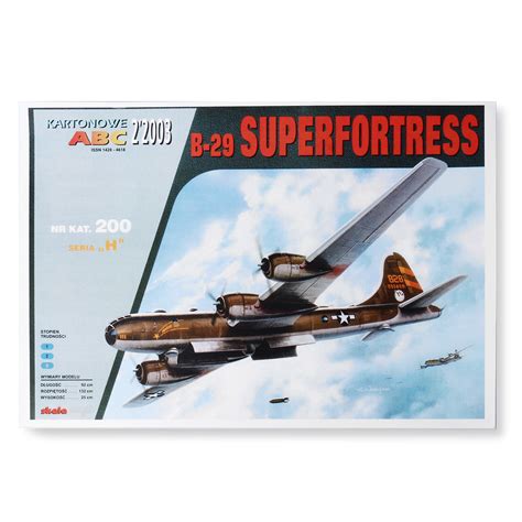 New 1:47 Boeing B-29 SuperFortress Bomber Bombardment Aircraft Paper Puzzle Plane Toy Model Kit ...