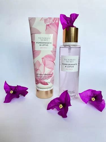 Set Victoria´s Secret Crema Y Body Locion Pomegraneteand Lotus Envío Gratis