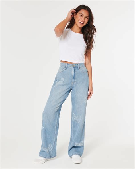 Womens Baggy Jeans Hollister Co