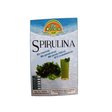 Spirulina En Polvo Bioaurora 100g Mystika • Tienda Saludable