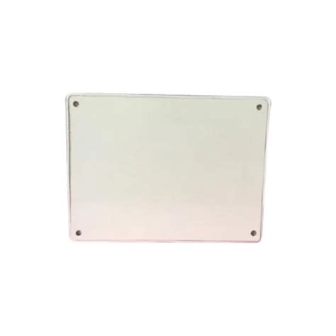 White 8x6 Inches Poly Vinyl Chloride Plain Matt Finish Switch Box For