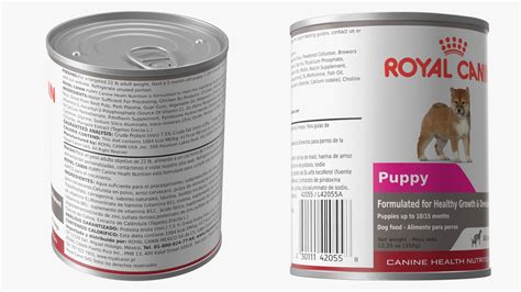 Royal Canin Puppy Food Can 3d Model 24 3ds Blend C4d Fbx Max