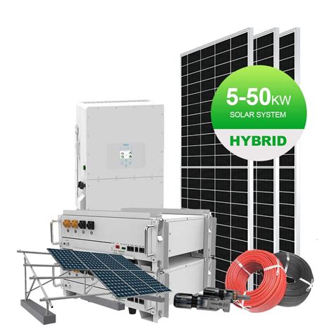 Hybrid Solar Energy Storage System 50kw 100kw Industrial Off Grid Solar